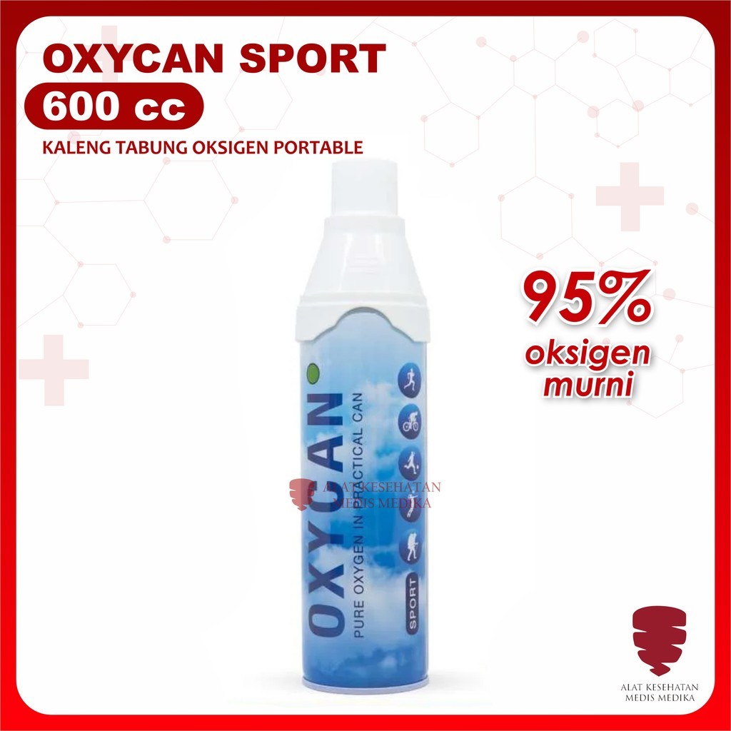 SAHANEKA2 - OXYCAN SPORT 600CC TABUNG OKSIGEN PORTABLE KALENG MINI ALAT BANTU PERNAPASAN