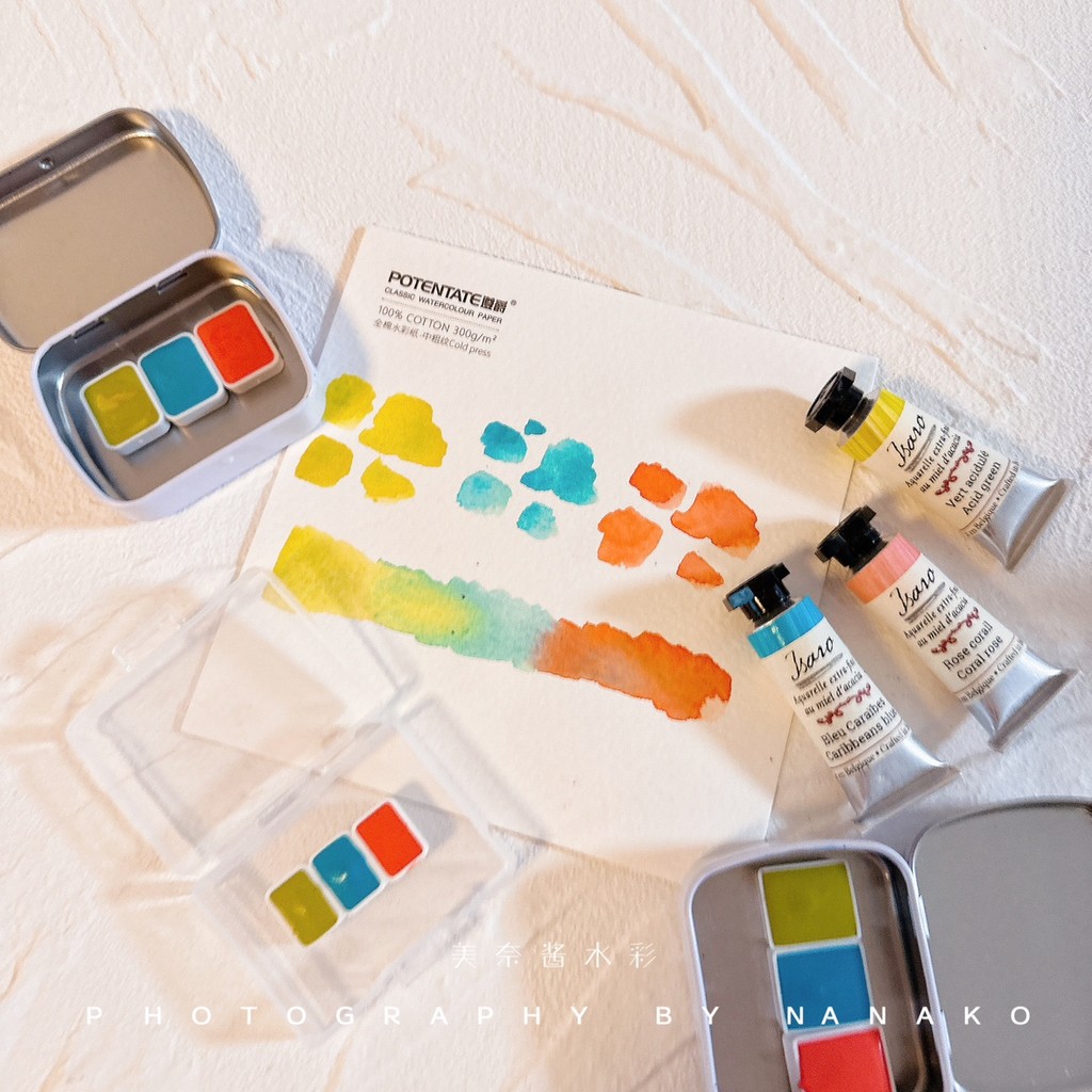 

Isaro Belgium Complete Watercolor Paint Split Christmas Set Limited Full Color Isaro Split Art Supplies