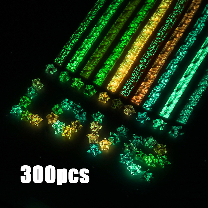 

Kertas Lipat Origami Bintang Warna-Warni (300pcs) - Lucky Paper DIY, Ideal untuk Hiasan Buket dan Dekorasi