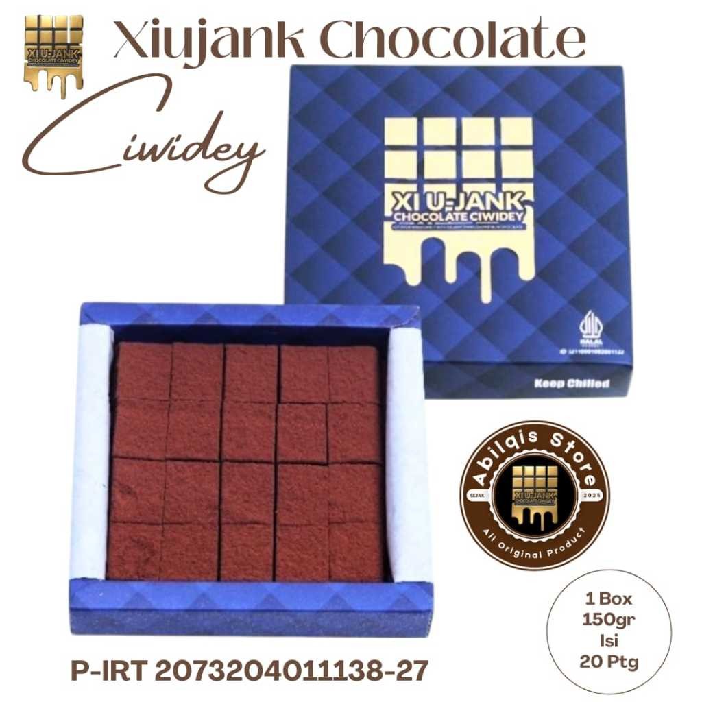 

Xiujank Chocolate Ciwidey – Cokelat Premium dari Alam Ciwidey 1 Kotak 150gr Isi 20 Potong Original