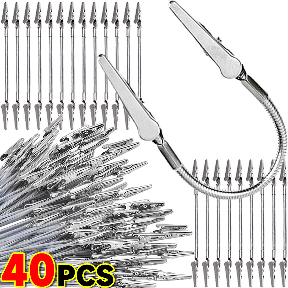 

Lots Alligator Clamp Double Heads Long Hose Photo Clip Price Tags Holder DIY Flexible Bendable Multifunction Organizer Clamp