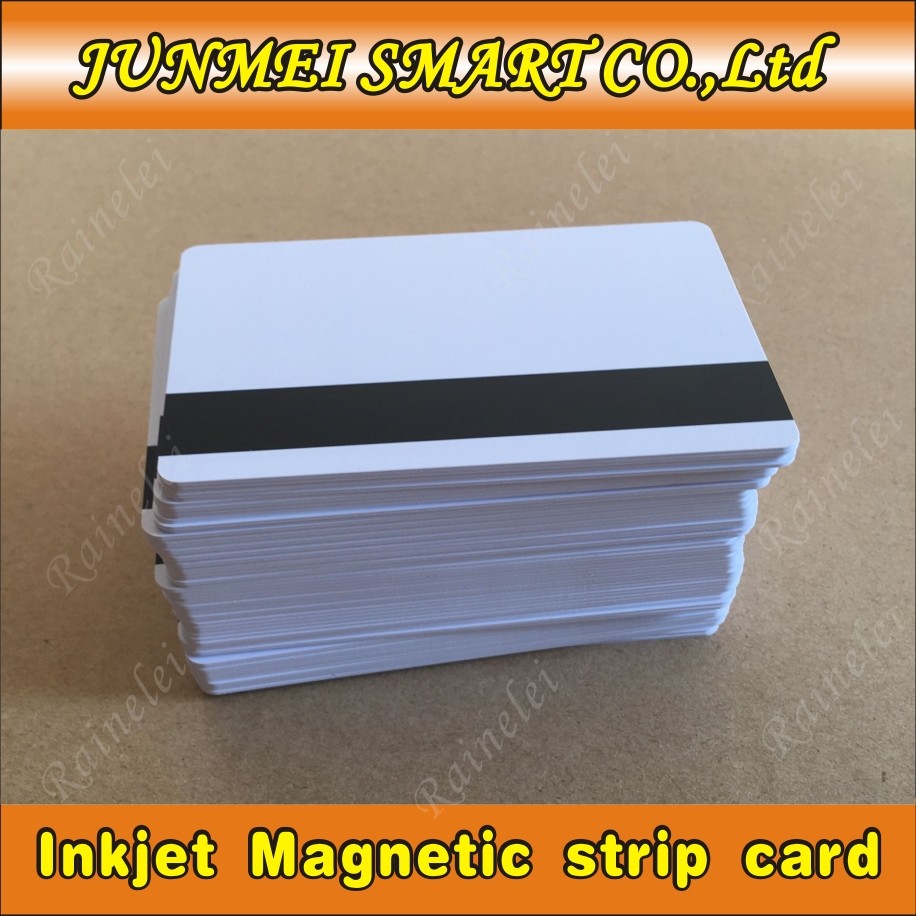 

10pcs / 50pcs PVC Blank White Plastic Cards 30Mil HiCo Magnetic card Mag Stripe printable for inkjet printer CR80