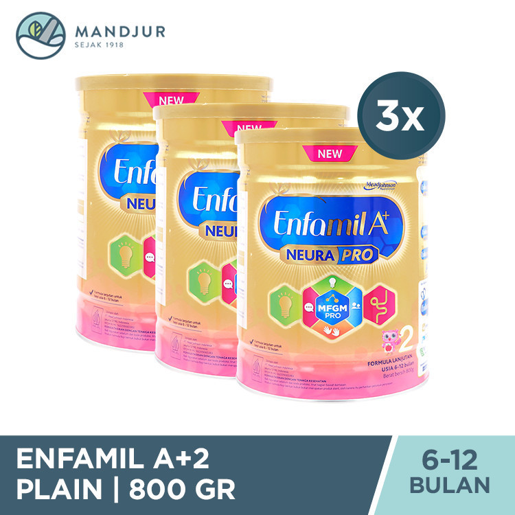 Enfamil A+2 Susu Formula Bayi 800 Gr - 3 Pcs