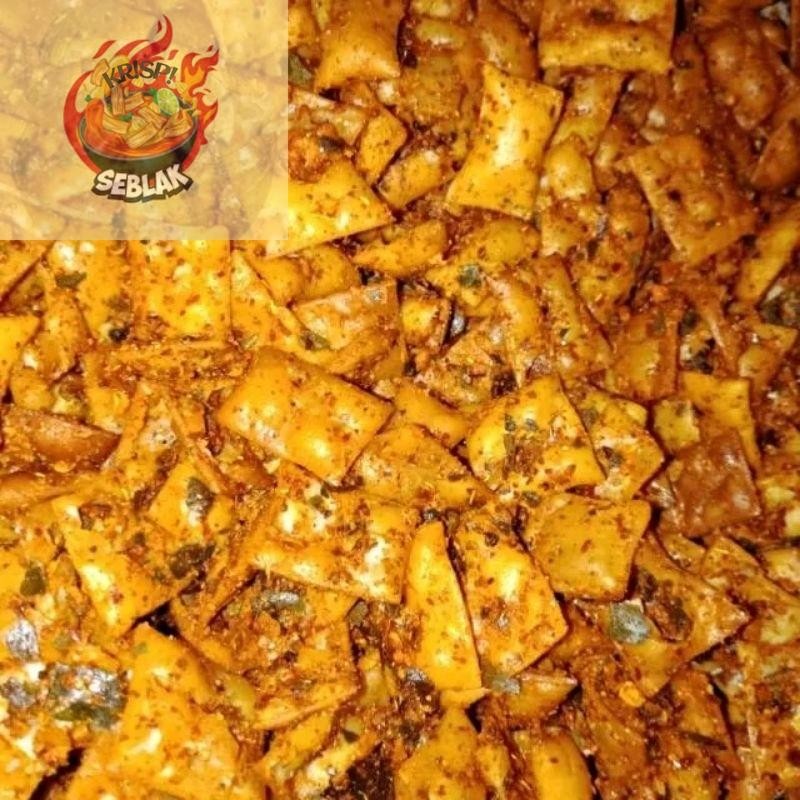 

Seblak krispi KERIPIK PANGSIT PEDAS DAUN JERUK 500GR