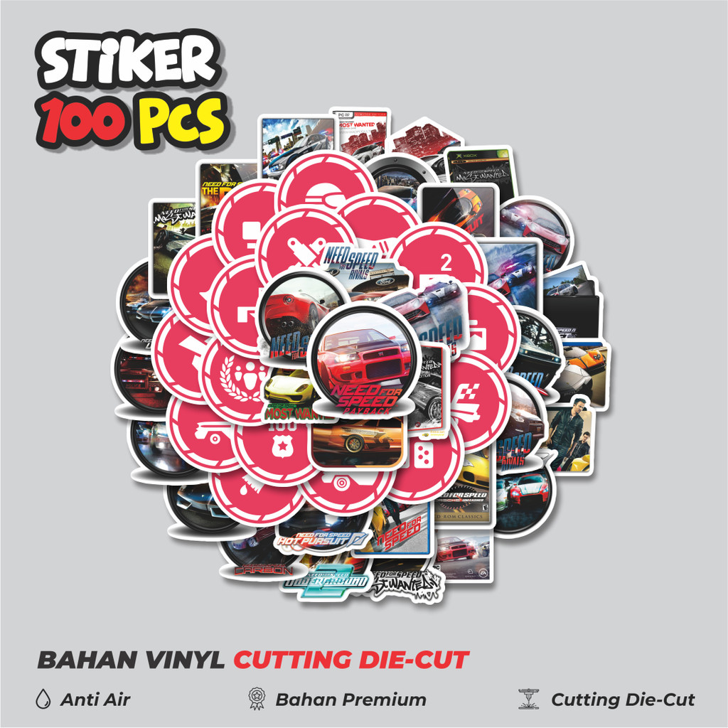 

Terbaru! 50 pcs Stiker Game Series Need For Speed Universe Character Mix 1 Dekorasi Lucu Kreatif untuk Notebook, Skateboard, HP