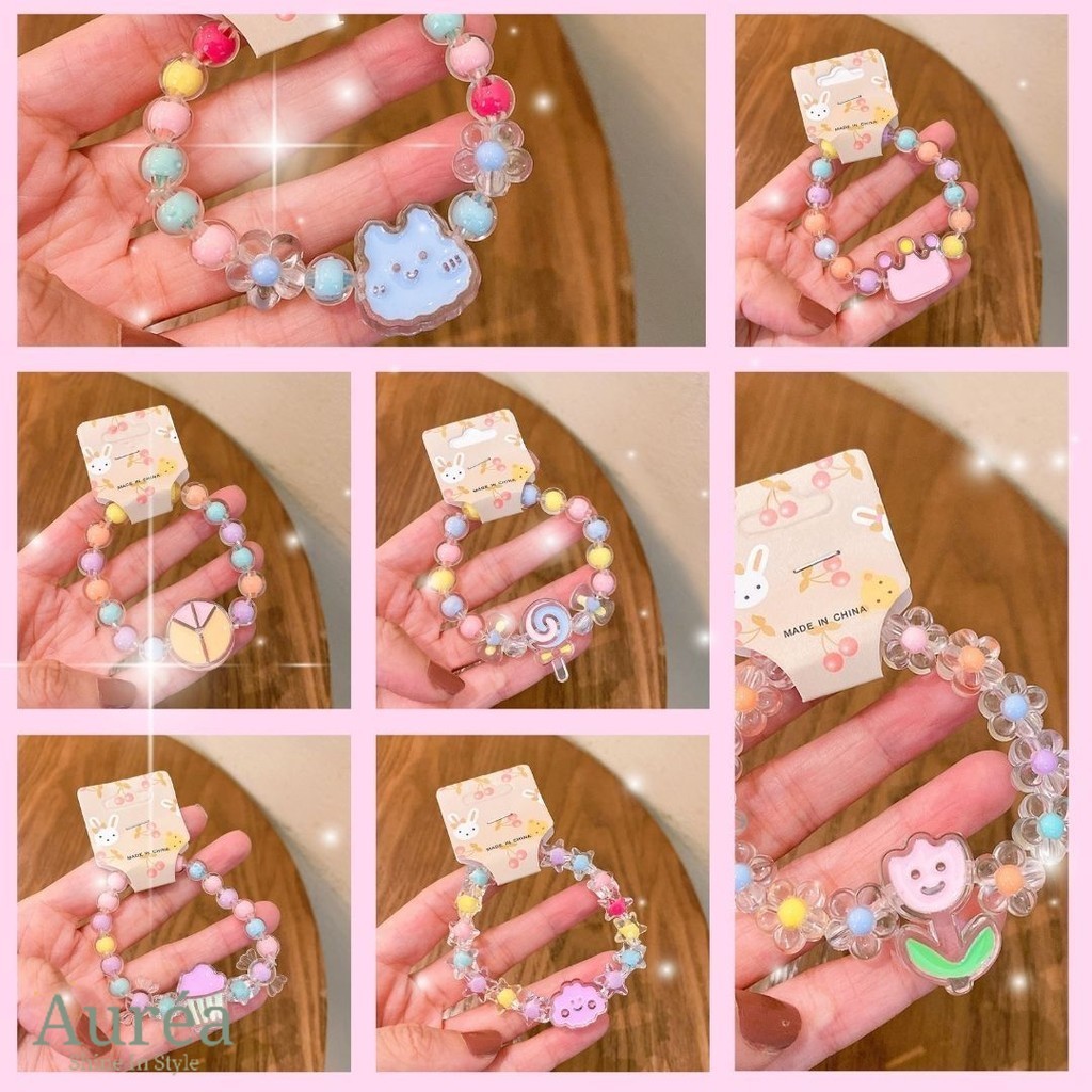 Gelang jelly Berwarna Permen  Jelly Susu Bulat