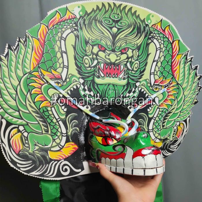 

* Barongan Anak Ukuran Jumbo Spons Devil Caplokan 3 Jenis Warna - Hijau *