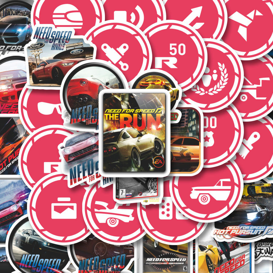 

100PCS Lucu Stiker Game Series Need For Speed Universe Character Mix 1 Stiker Aesthetic Stiker Anti Air Stikers Berperekat Waterproof sticker decal buat Motor Helm Buku Journal Koper Casing HP Laptop Botol Minum Hadiah anak