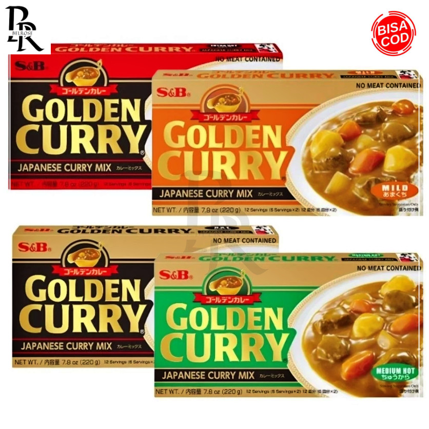 

S&B Golden Curry - 220gr | Japanese Curry Mix Kari Jepang Kare Japnese Curry Golden Curry