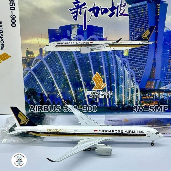 1/400 Singapore Airlines Airbus A350-900 9V-SMF 10000th Airbus Aircraft 1:400 Scale Geministar / Pan