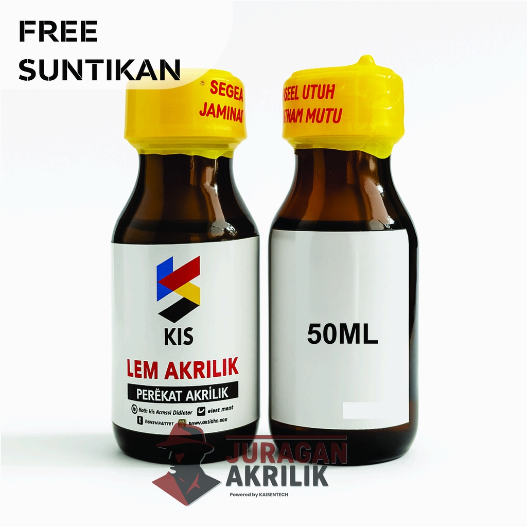 

Lem Acrylic/Akrilik 50 ml I Transparan I Aman dan Dingin Ditangan