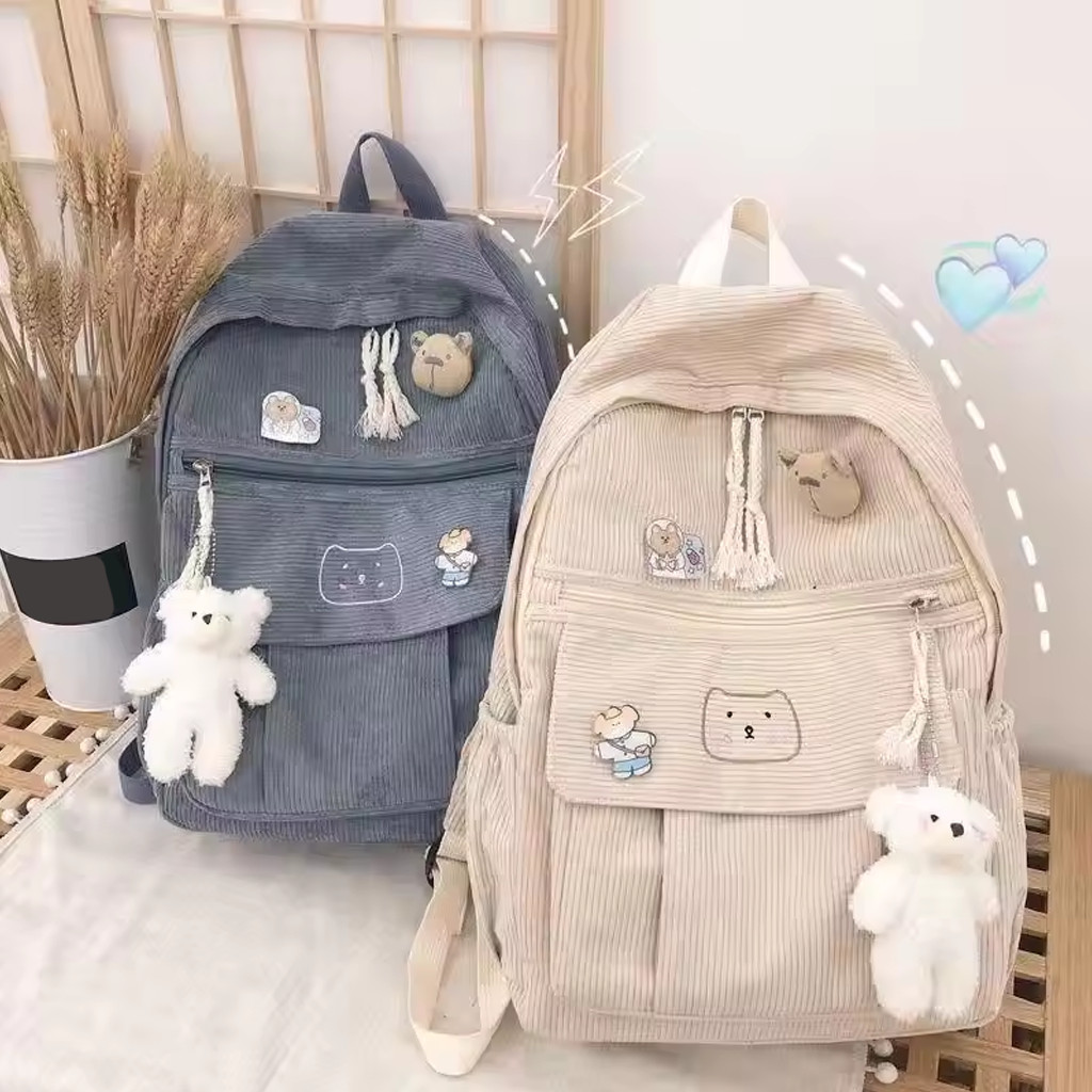 MKL TAS RANSEL BACKPACK UNISEX PRIA WANITA FASHION KOREA ANTI AIR SEKOLAH KULIAH KERJA TERBARU CEWEK