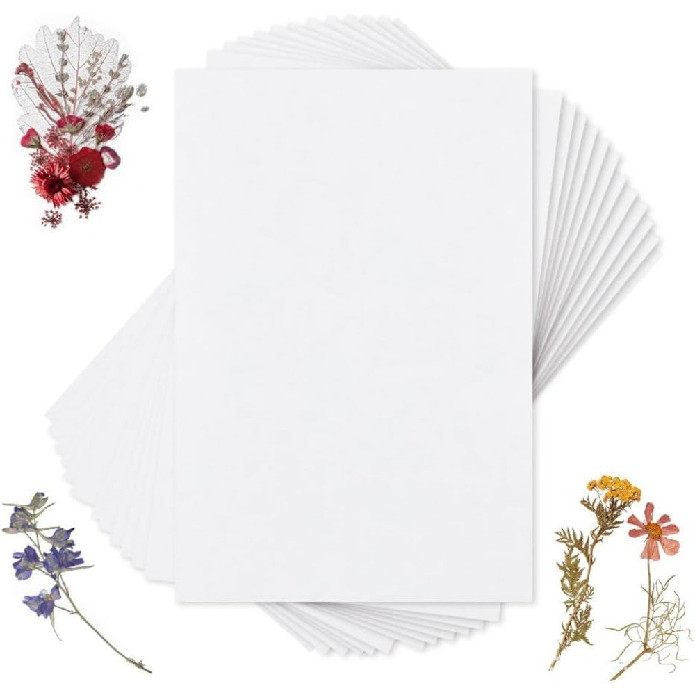 

50Pcs Blotting Paper for Flower Press 12x8 Inch Flower Press Paper Blotter Paper Premium Natural Fiber Blotting Paper for Flower