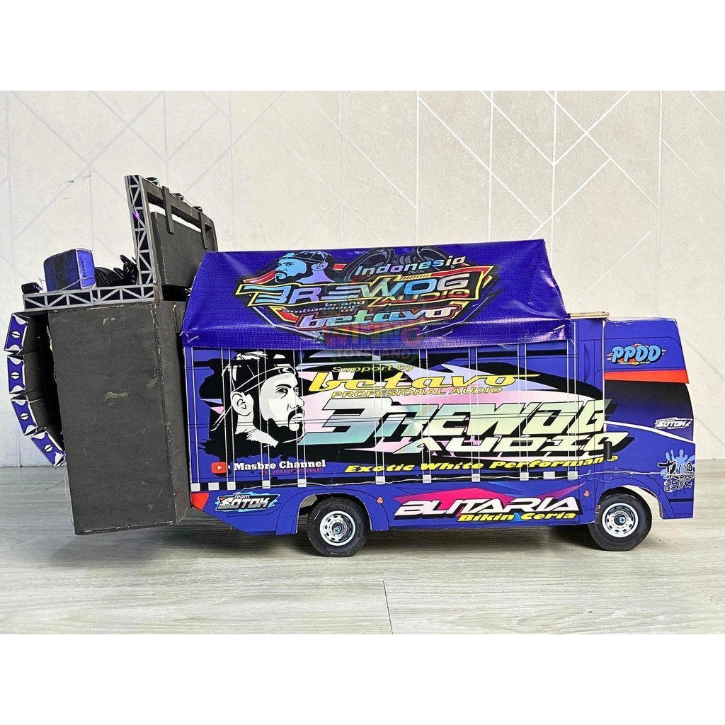 WINNO TOYSLAND - TRUCK Oleng Dan Sound System Horeg Full Lampu Gratis Mic Ukuran Jumbo miniatur truk