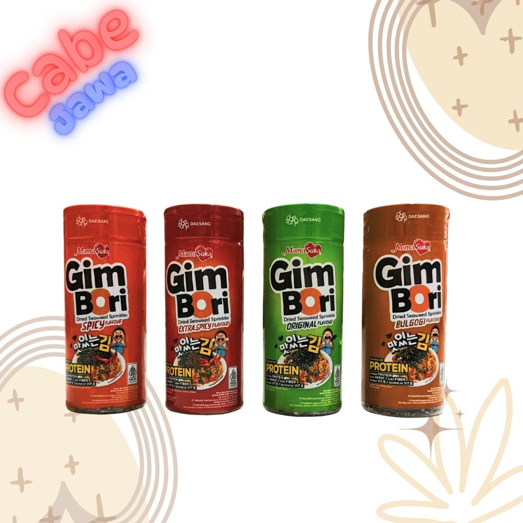 

Gim Bori Rumput Laut Tabur BOTOL 25gr