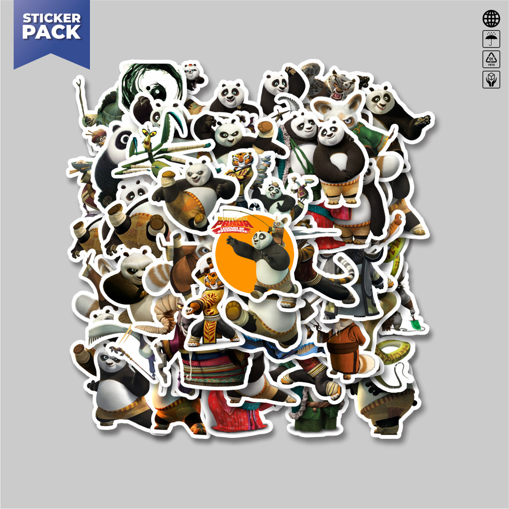 

[100PCS]Stiker Pack Stiker Dreamworks Series Kungfu Panda Character Mix Aesthetic Vinyl Anti Air Dekorasi Sticker Laptop Buku Journal Koper Helm Casing HP Gitar Helm Skateboard
