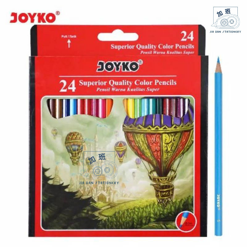 

1 Set Pensil Warna Joyko 24 Warna Panjang CP-101 High Quality Colour Pencil CP101 | JBS