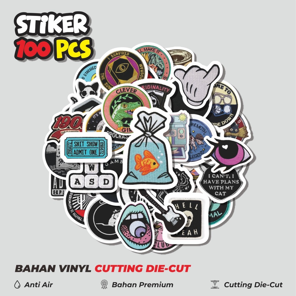 

Terbaru! 50 pcs Stiker Patch V2 Dekorasi Lucu Kreatif untuk Notebook, Skateboard, HP
