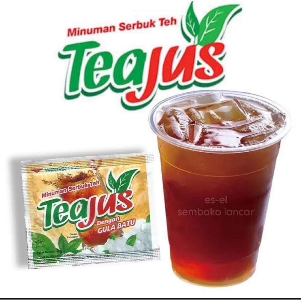 

HKM Teajus Minuman Serbuk Teh Sashet 1 Renceng isi 10 Saset
