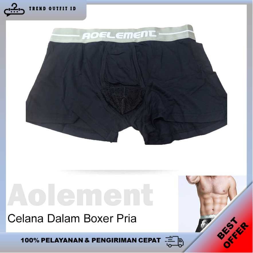 Celana Dalam Boxer Pria Bullet Separation Male Nylon Spandex - ZU035 [TREND Outfit ID]