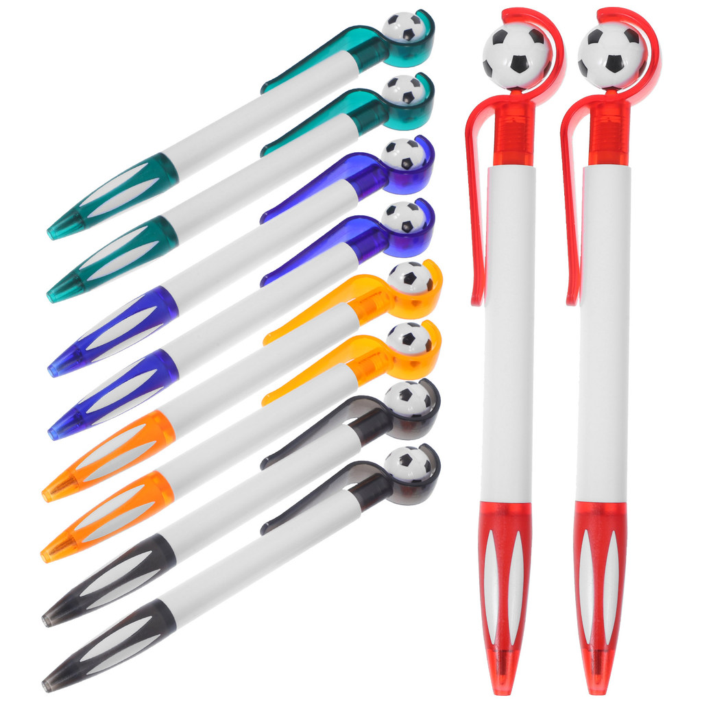 

10Pcs Football Pens Souvenir Ballpoint Pens Home Note Taking Pens Soccer Themed Party Decorations Stationeries Ballpoint Pens