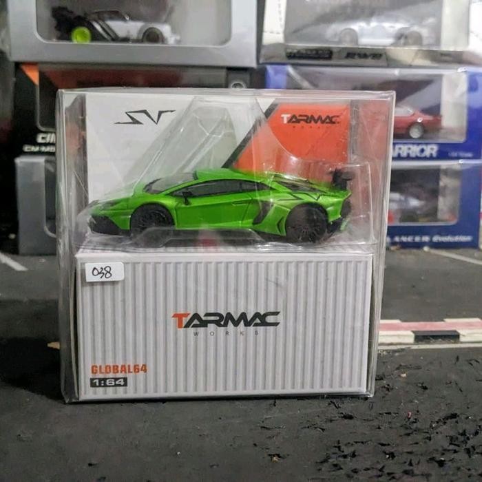 EX99... Diecast Tarmac Lamborghini Aventador SV Verde Ithaca Segel