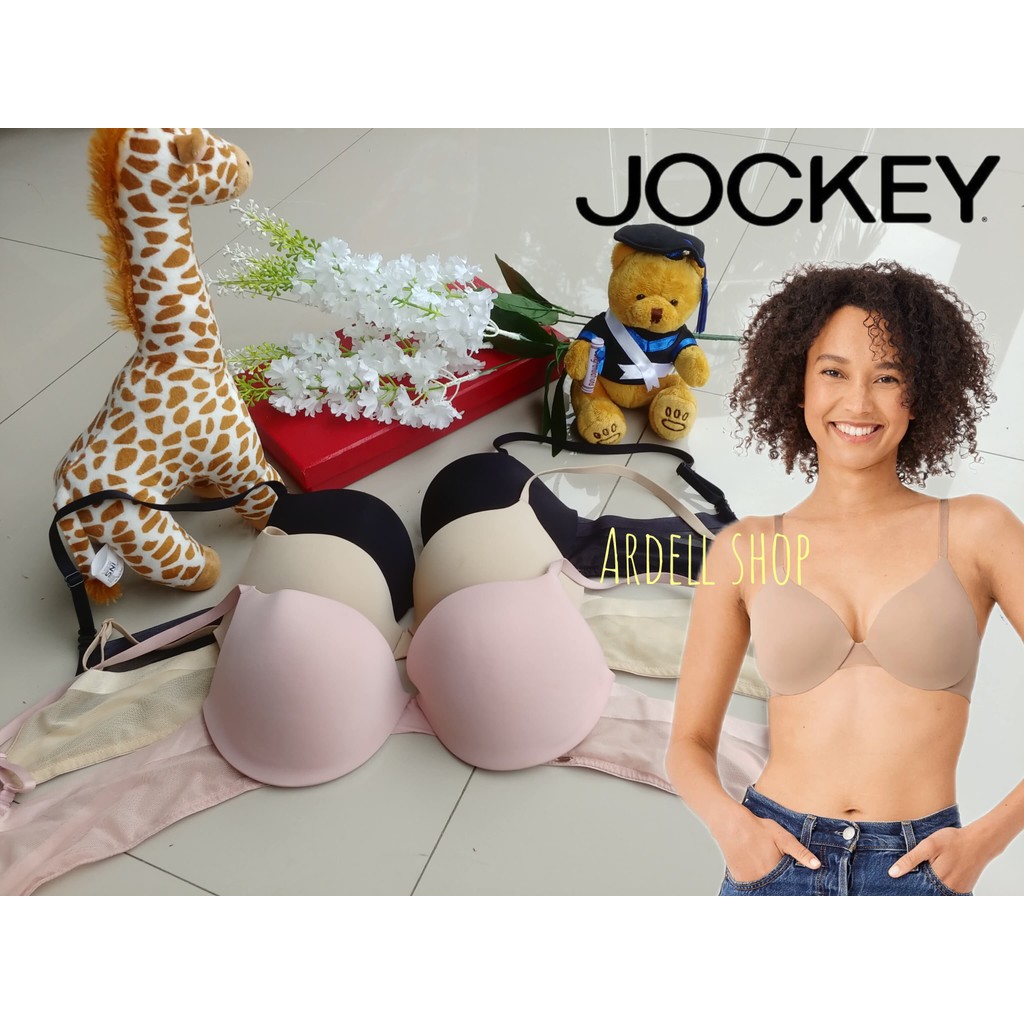 CJ JOCKEY BRA WANITA KAWAT PUSH UP LEVEL 3 SEAMLESS NYAMAN SOFT PINK 34B JPS