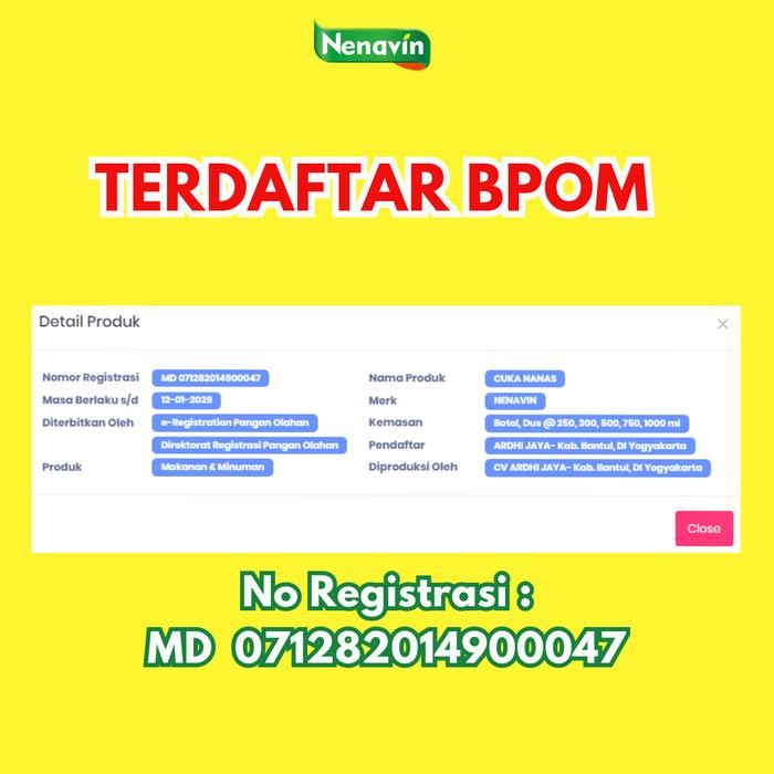 

Promo Nenavin Cuka Nanas Original Segar dan Kaya Manfaat 3 Botol