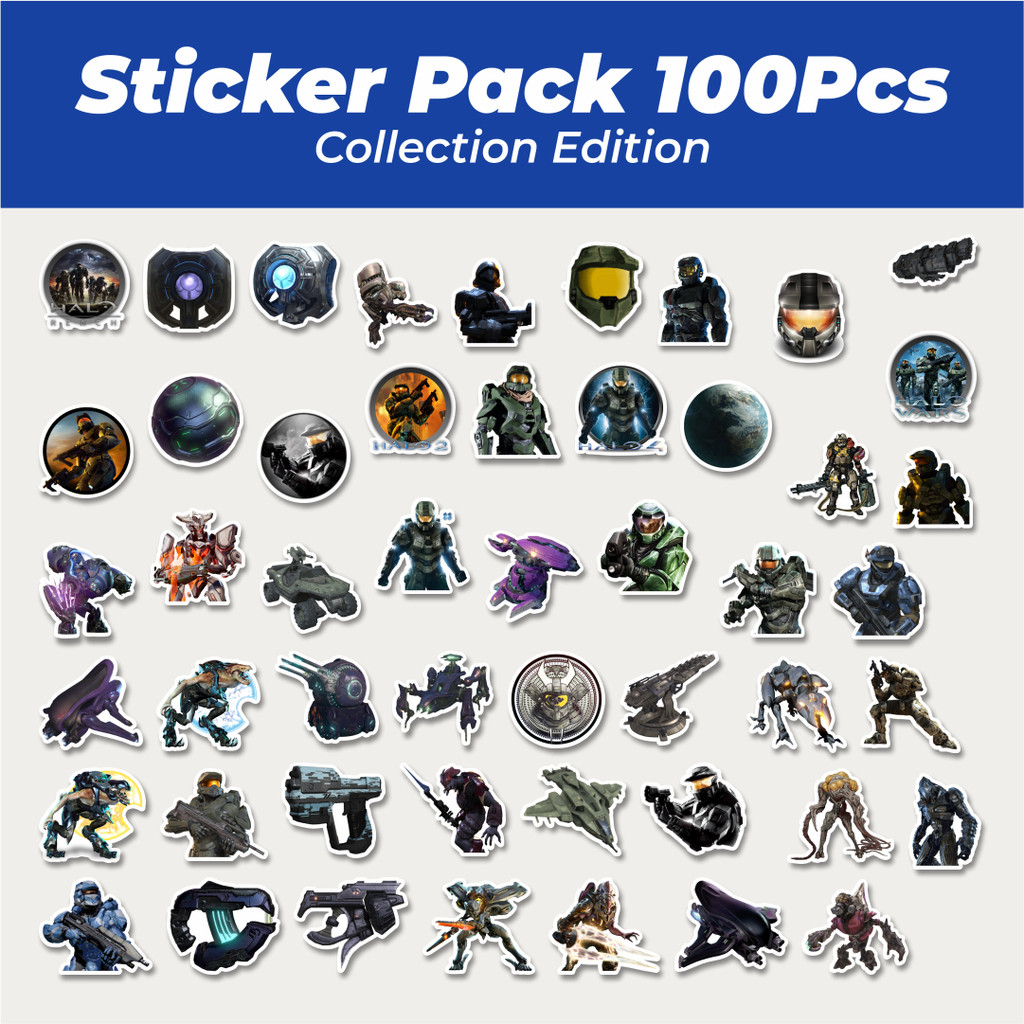 

Hot Stiker Game Series Halo Karakter Mix 6 Lucu Anti Air Stikers Berperekat Waterproof Sticker Decal Buat Motor Helm Buku Journal Koper Casing HP Laptop Botol Minum