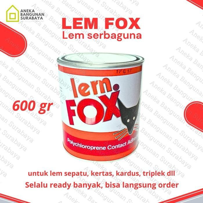 

Lem Serbaguna Fox Kuning 600gr - Perekat Kulit, Karet, Busa, Kayu, Formika, Koraltex, Vinyl, Karpet, Packing 600 gram kg