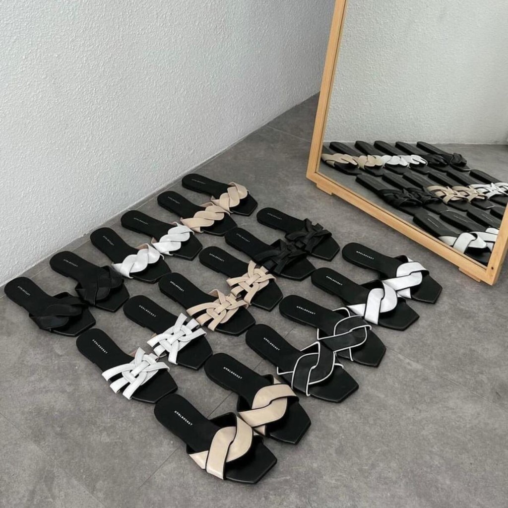 [BIG SALE] [GURLBUCKET] Vini Sandal, Vici Sandal, Viki Sandal / Sandal Flat '' Sandal Wanita ''