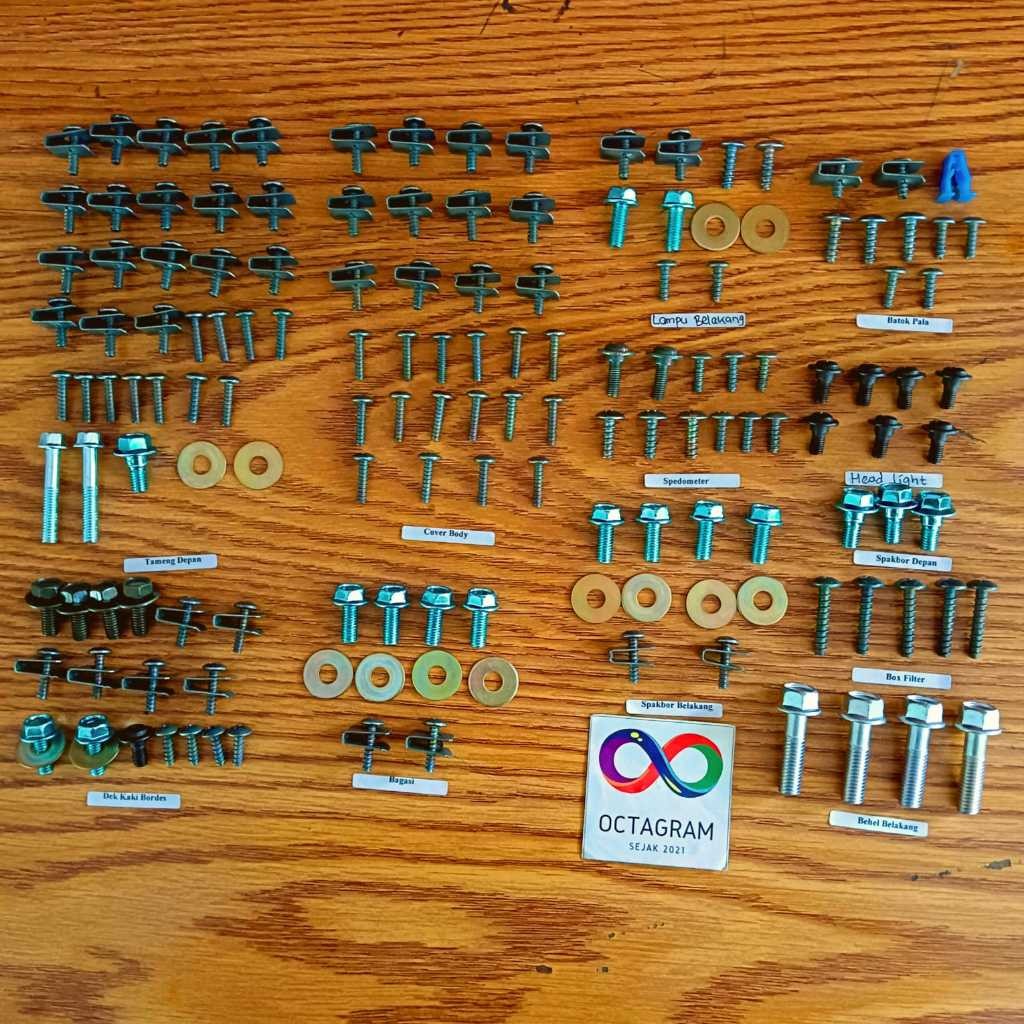 COD / Promo / Original / Baut Vario 110 Fi Full Set / Baud Honda Vario 110 Fi Full Body / COD Baut H