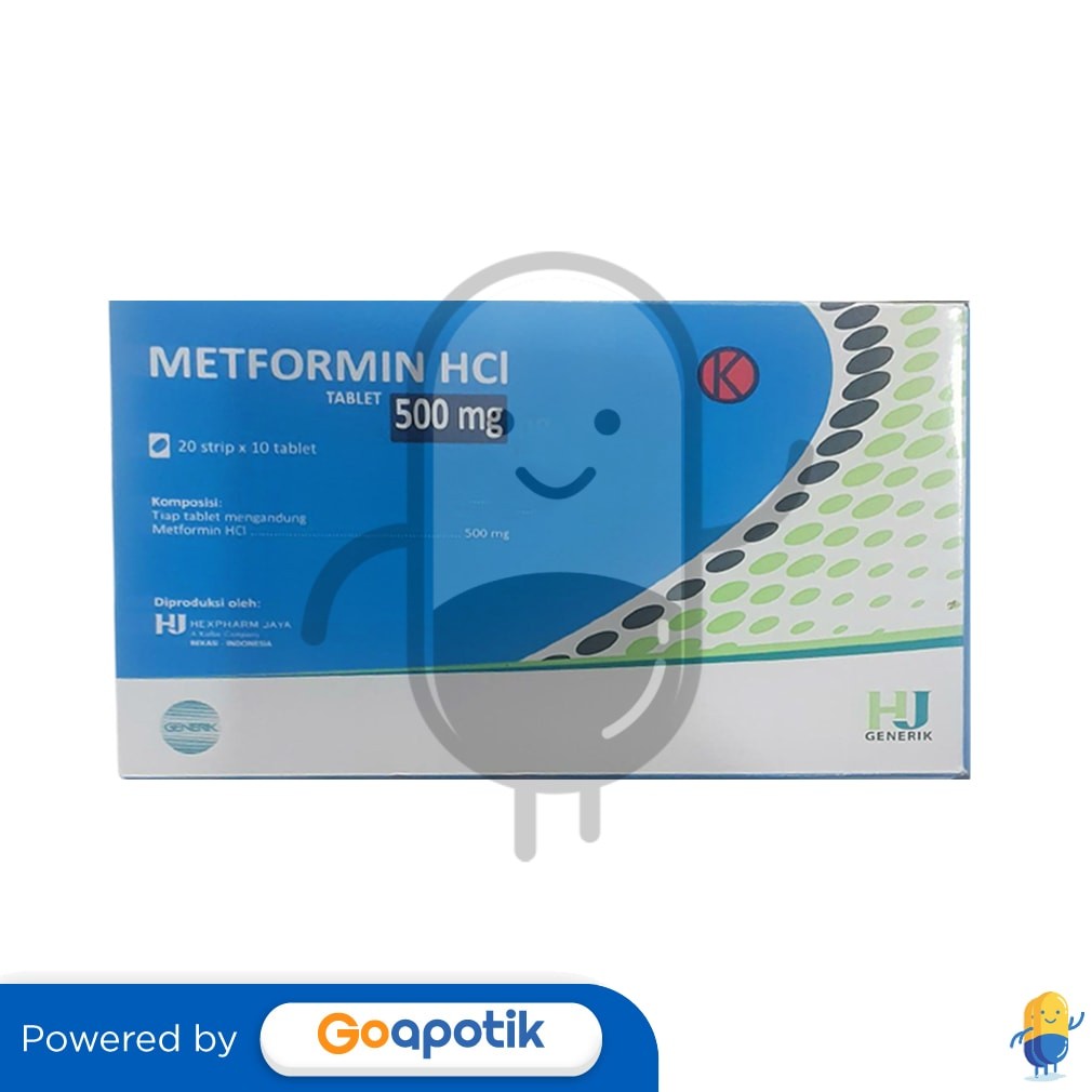 Metformin Hcl Hexpharm 500 Mg Box 200 Tablet