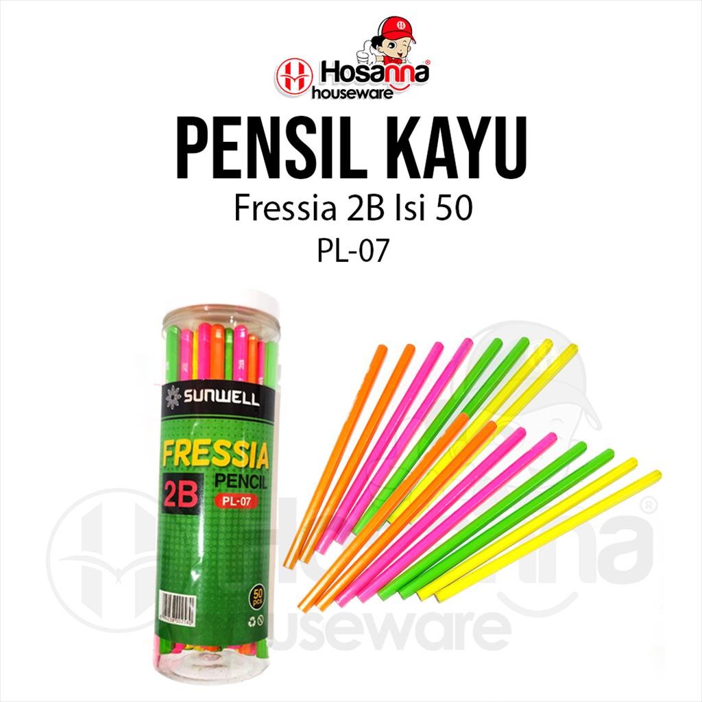 

❤️️50pcs Pencil 2B Fressia PL-07 / Pensil Tulis 2B❤️️