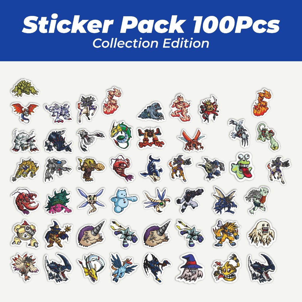 

Hot Stiker Pixel Digimon V67 Lucu Anti Air Stikers Berperekat Waterproof Sticker Decal Buat Motor Helm Buku Journal Koper Casing HP Laptop Botol Minum