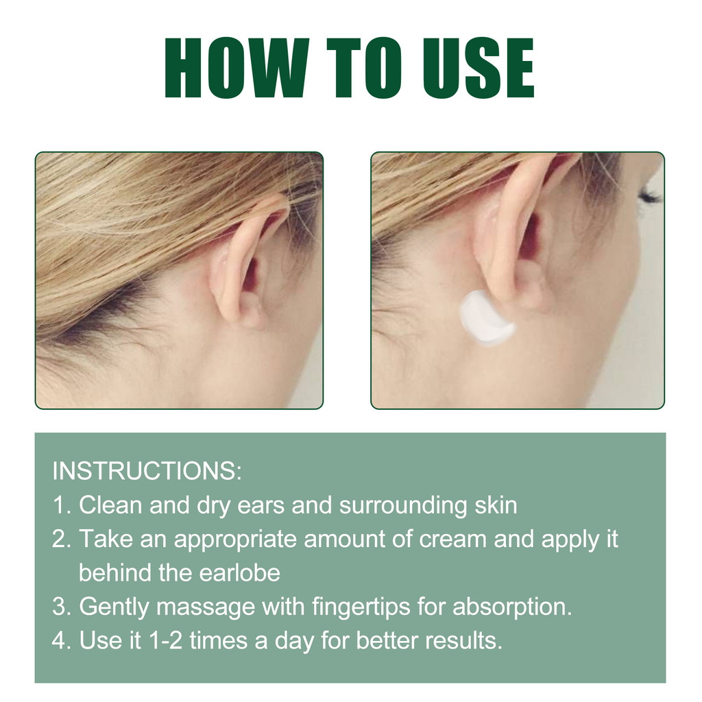 Ximonth Krim Daun Zaitun Tinnitus, Krim Pereda Gatal Telinga Ketidaknyamanan Telinga Perawatan Keseh