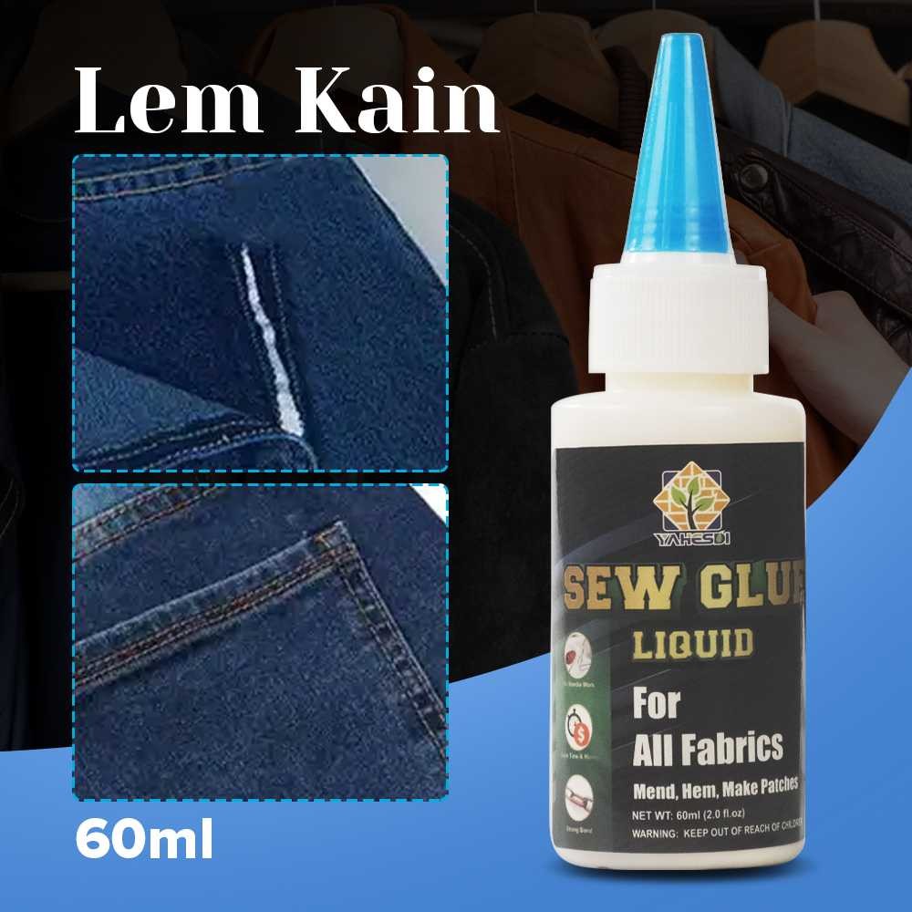 

YAHESDI Cairan Liquid Lem Perekat Kain Kulit Sew Glue 60ml - VS255 -MR