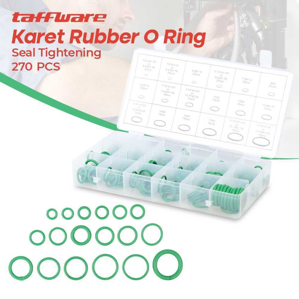 

Taffware Karet Rubber O Ring Seal Gasket Sil Tightening 270 PCS - W-8085 -MR