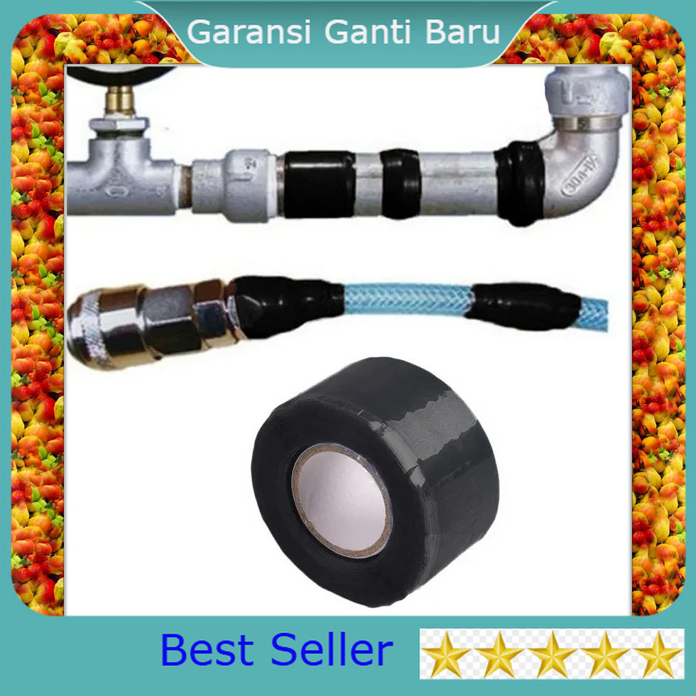 

Alloet Lakban Isolasi Pipa Ledeng Anti Air 1.5M 25mm - Black