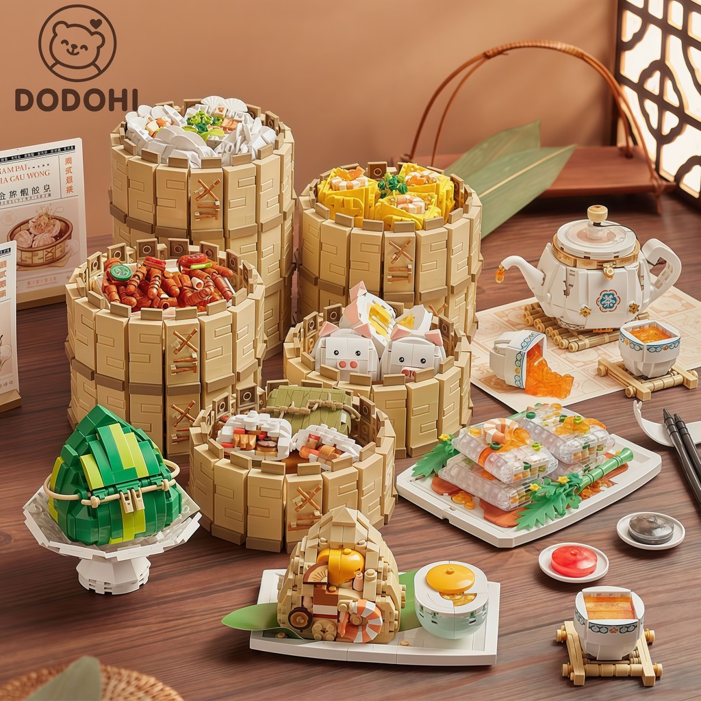 Bricks Mainan Blok / Mainan Anak / Model Blok Makanan Mirip Asli / Mainan Blok Makanan/ Toys Block