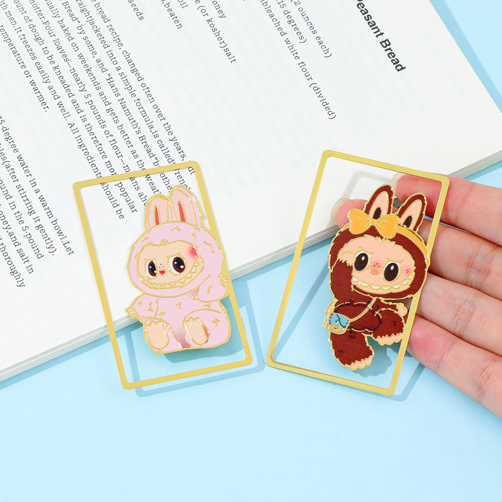 

Creative Ugly and Cute Rabbit Trendy Stationery Metal Bookmarks and Bookclips, Gift for Cartoon and Comic Fans, Festival Gift.