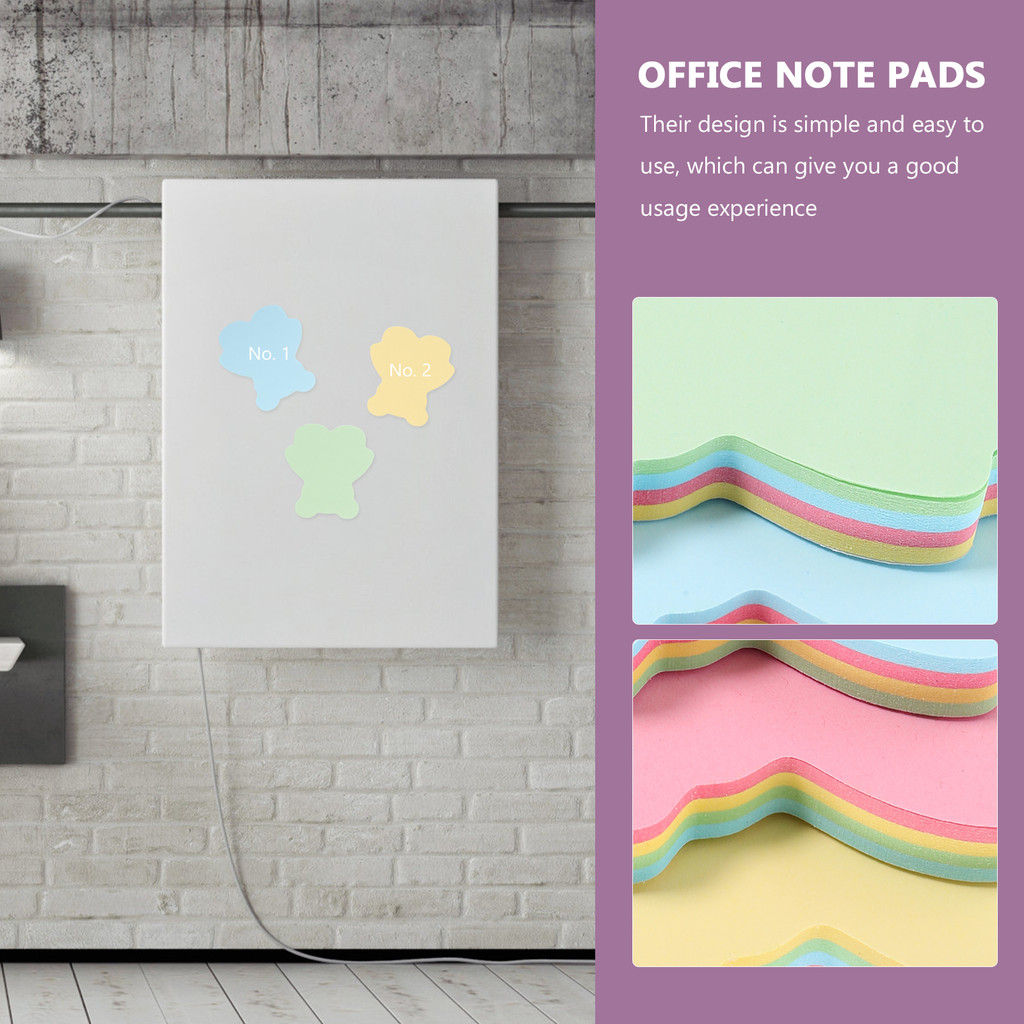 

Memo Note Pads Compact Self-Adhesive Notepad Stickers for Office Home Study Animal Pattern Portable Reminder