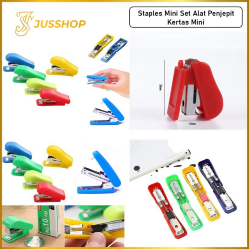 

(GROSIRAN) Staples Mini Stapler Kecil Unik Lucu Perlengkapan Alat Kerja Kantor Serbaguna