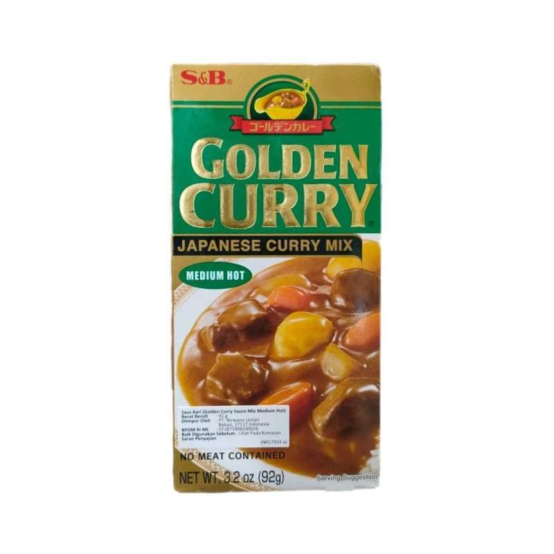 

S&B Golden Curry Japanese Curry Mix Medium Hot 92gr | Bumbu Kari Jepang