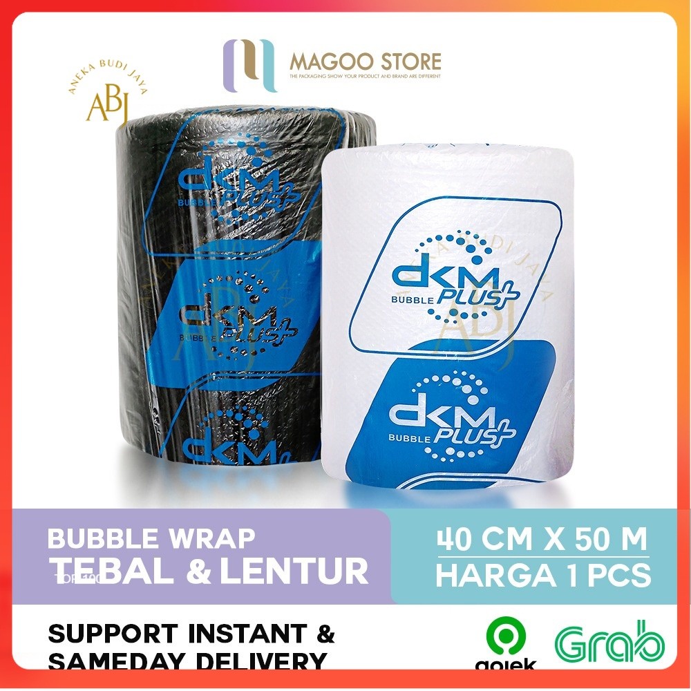 

BUBBLE WRAP 40CM X 50M PREMIUM TEBAL DELKOMAS DKM PLUS TERMURAH SATUAN -