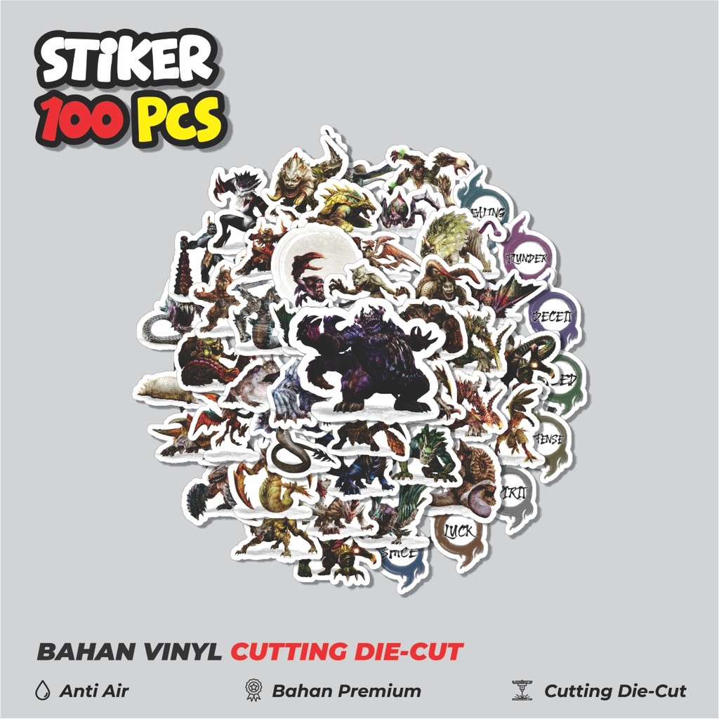 

Terbaru! 50 pcs Stiker Game Series Toukiden Karakter Mix 2 Dekorasi Lucu Kreatif untuk Notebook, Skateboard, HP