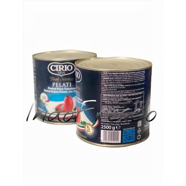 

Promo Cirio Pelati Peeled Plum Tomatoes- Tomat Kupas 2550 g
