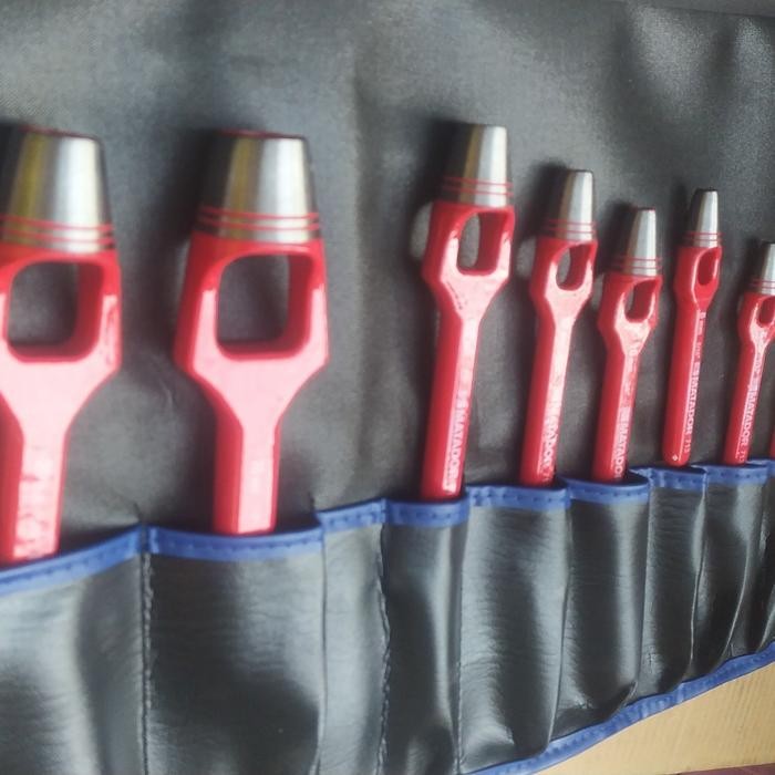 

Alat Pembolong Plat Plong Set Hollow Punch Set 8 Pcs MATADOR GERMANY