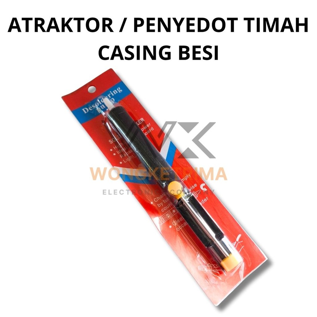ATRAKTOR / PENYEDOT TIMAH BESI Hitam – Desoldering Pump / Solder Sucker Manual