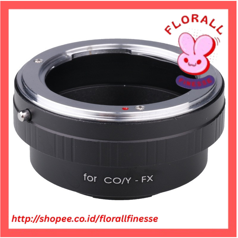 CY-FX for Contax Yashica CY C/Y Mount Lens Adapter Ring to for Fujifilm Fuji FX X X-E2/X-E1/X-Pro1/X